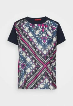 MAX&Co. CUNEO - Print T-shirt - Navy Blue