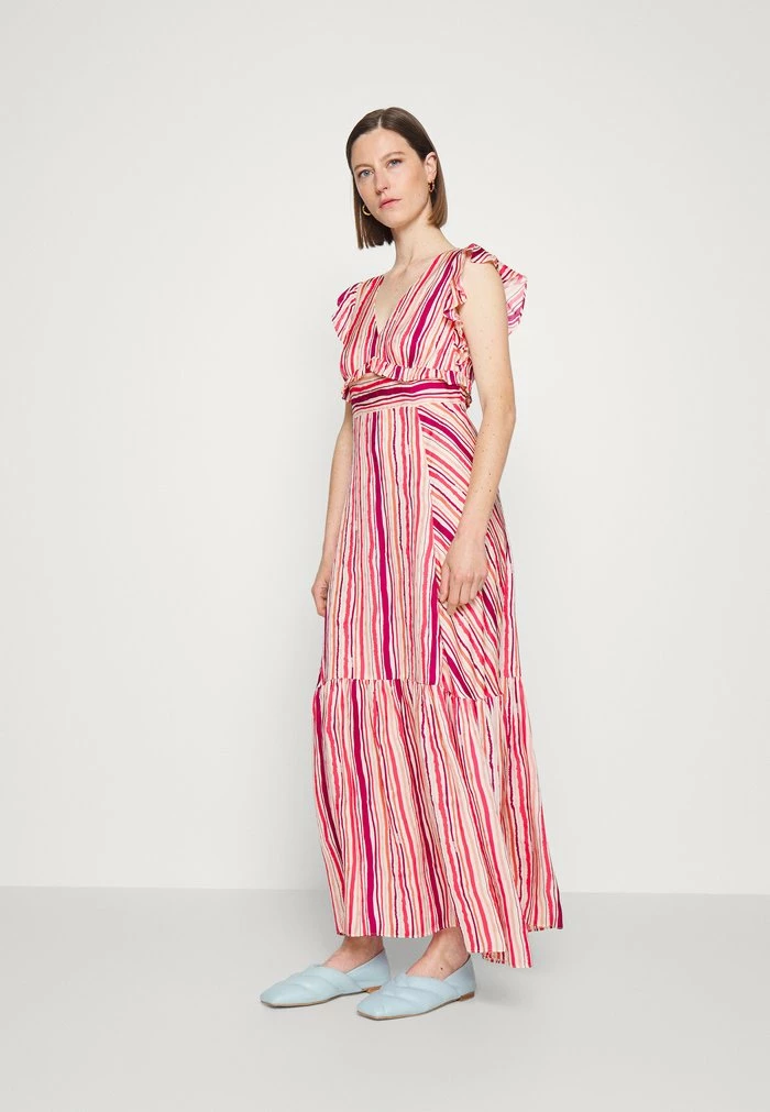 MAX&Co. NUVOLA - Maxi Dress - Burgundy 3 MAX&Co. NUVOLA - Maxi Dress - Burgundy