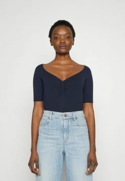 MAX&Co. PLETTRO - Basic T-shirt - Navy Blue