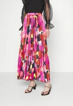 MAX&Co. CROSS - Pleated Skirt - Orange