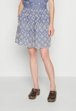 MAX&Co. ARROTOLA - Mini Skirt - Air Force Blue