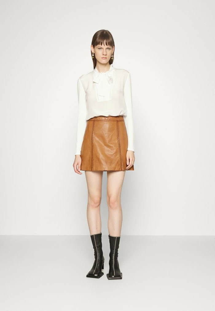 ORZATA - Mini skirt - tan MAX&Co. ORZATA - Mini Skirt - Tan -Max & Co.Sales 646e6bff909542bdb5f191ae313b6b98