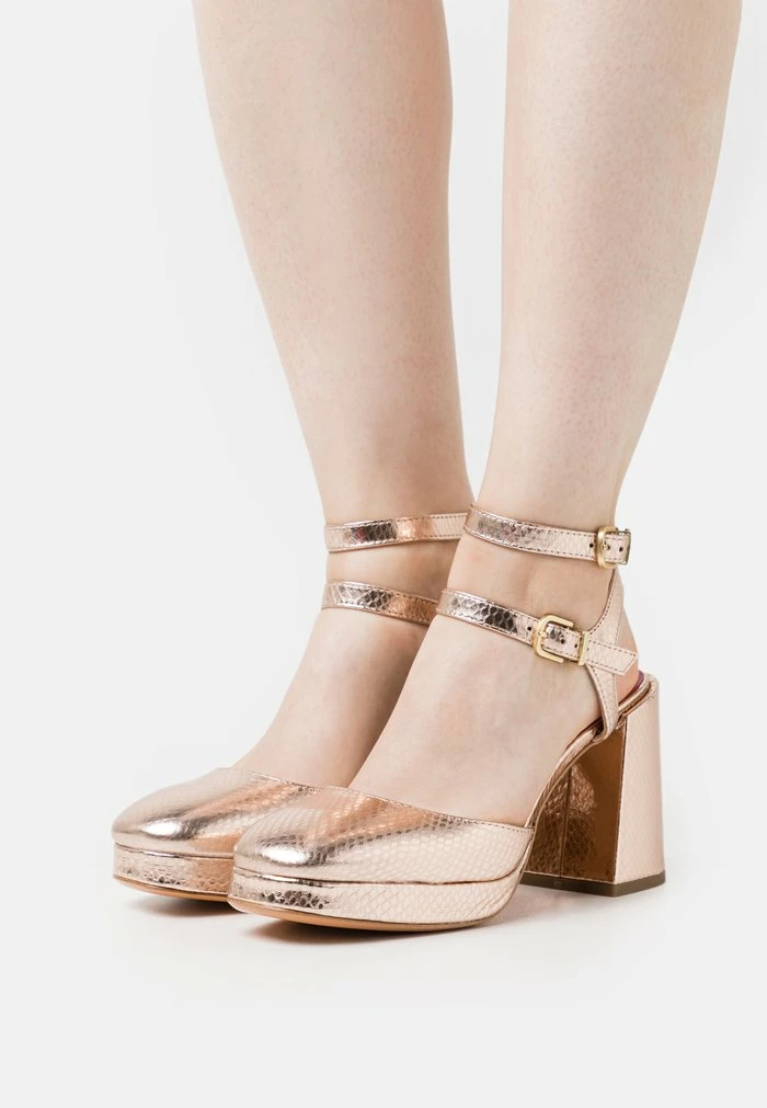 DIANE - Platform heels - beige/oro MAX&Co. DIANE - Platform Heels - Beige/oro -Max & Co.Sales 88da73a6172a452982056254876edc59