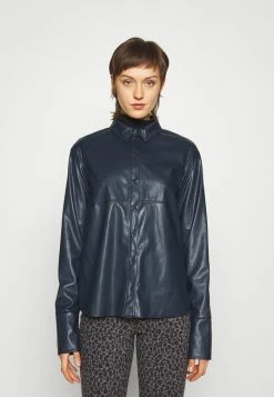 MAX&Co. COMFORT - Button-down Blouse - Midnight Blue
