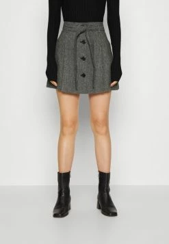 MAX&Co. ONDULATO - Mini Skirt - Black