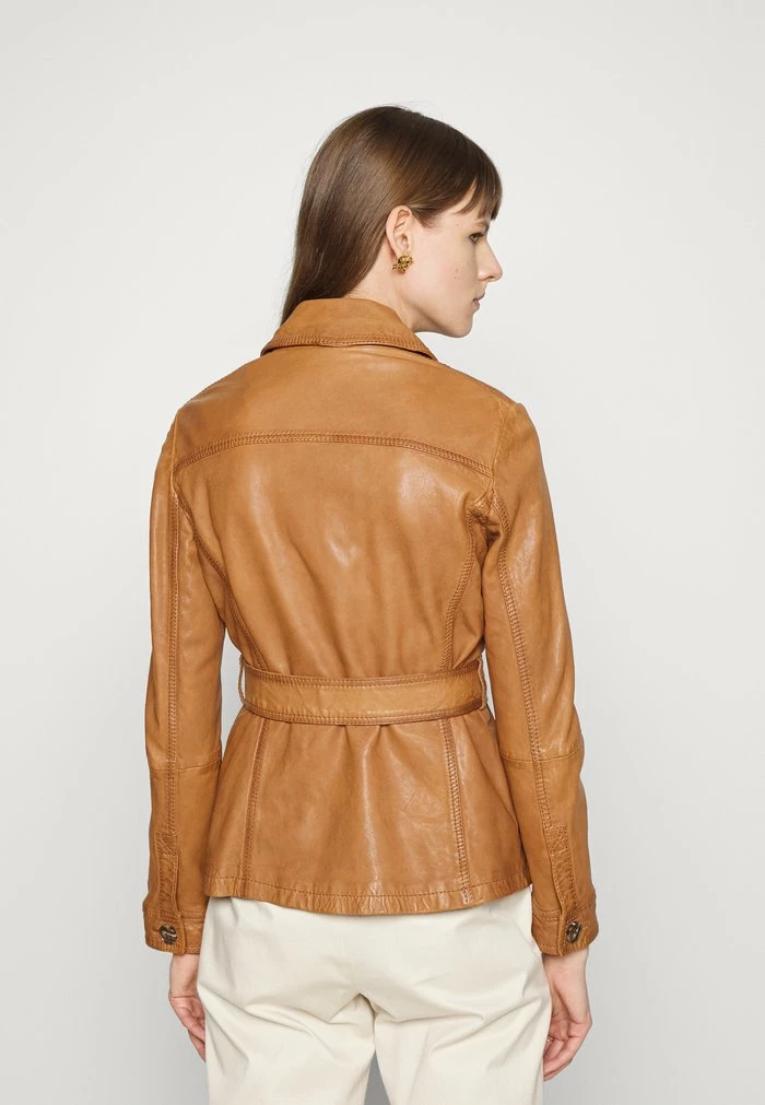 BALDANZA - Leather jacket - tan MAX&Co. BALDANZA - Leather Jacket - Tan -Max & Co.Sales c08324d2fba945968fbeb2e9ac7a8dc3