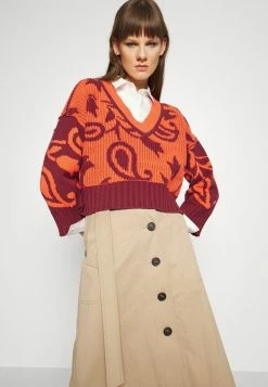 MAX&Co. SIMONA - Jumper - Burgundy Pattern -Max & Co.Sales c6b421f2fd274fb1b0d83e8b31750f42