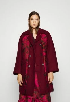 MAX&Co. DARGLE - Classic Coat - Burgundy Pattern
