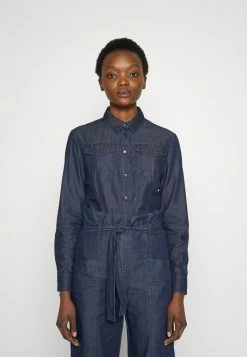 MAX&Co. ROTOLO - Button-down Blouse - Midnight Blue