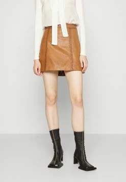 MAX&Co. ORZATA - Mini Skirt - Tan