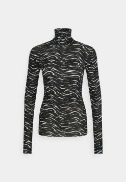 MAX&Co. DAMIERE - Long Sleeved Top - Black
